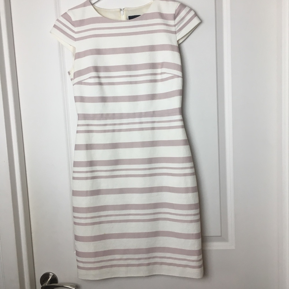 J. Crew | double-stripe cap-sleeve dress
